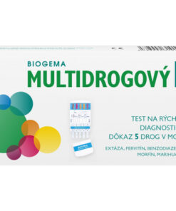 Biogema Multidrogový test na stanovenie drog v moči 5 parametrový