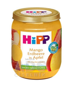 HiPP Príkrm BIO Jablko, mango a jahody