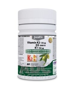 JutaVit Vitamín K2 120 µg, D3 2000 IU, K1 700 µg