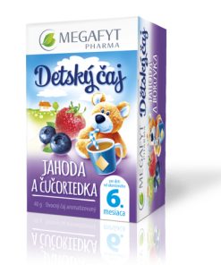 MEGAFYT Detský čaj JAHODA A ČUČORIEDKA ovocný čaj, 20x2 g (40 g)